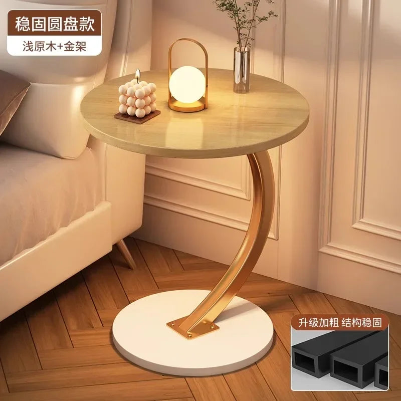 Space-Saving Round Coffee Table with Storage – view 7, modern home furniture